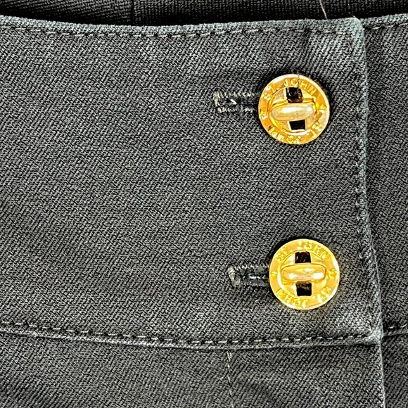 St John Collection Marie Gray Womens Black Straight Leg Pants Trousers size 8 - Picture 3 of 9